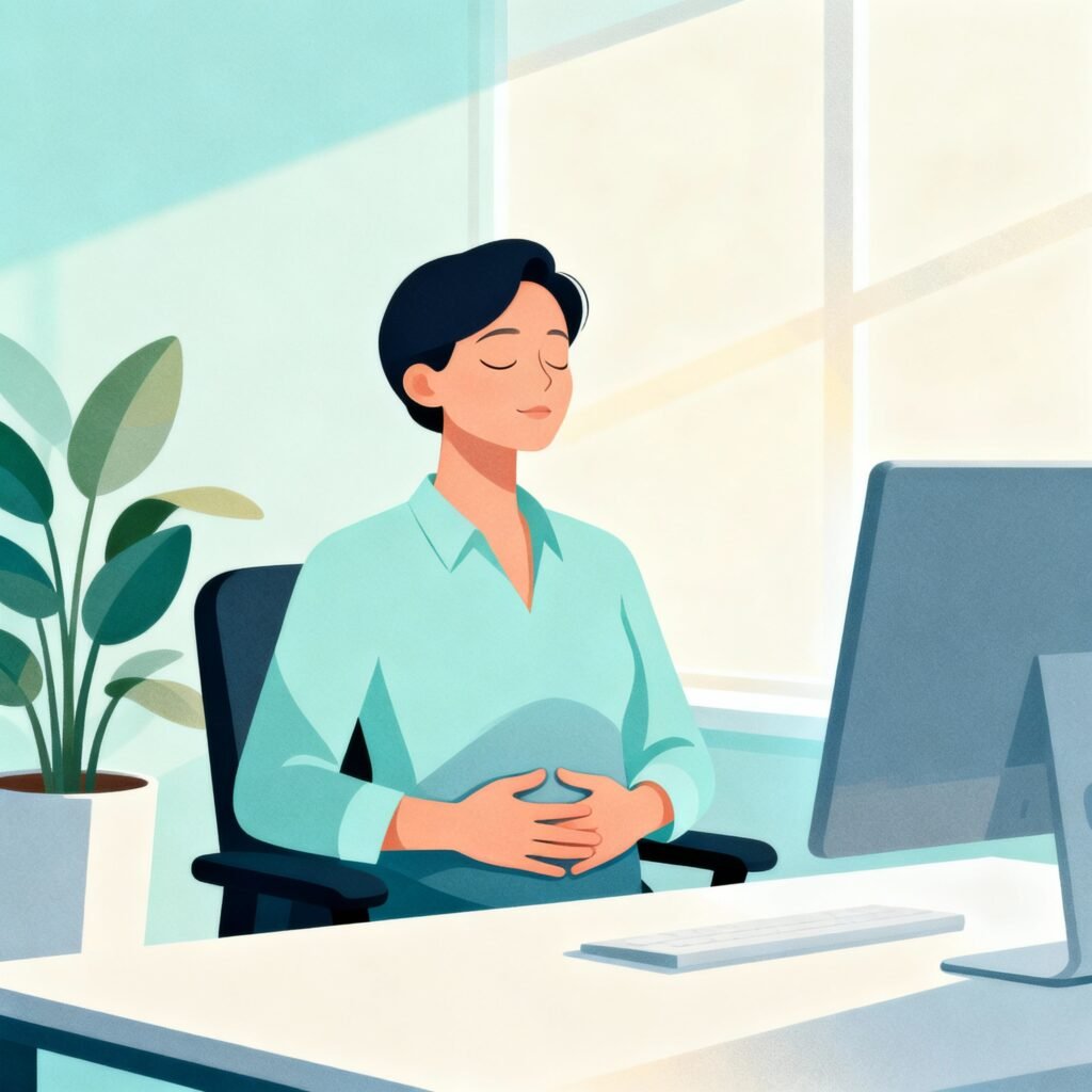 Técnicas de respiração para controlar ansiedade no trabalho